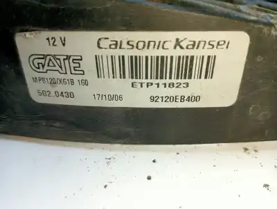 Автозапчастина б/у електро вентилятор для nissan navara pick-up (d40m) 2.5 dci diesel cat посилання на oem iam 92120eb400  92120eb400