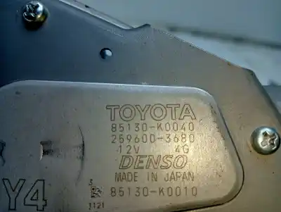 Автозапчасти б/у мотор заднего стеклоочистителя за toyota yaris (_p13_) 1.5 hybrid (nhp130_) ссылки oem iam 85130k0010  