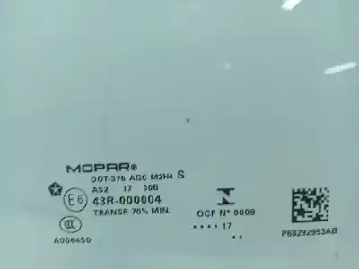 Peça sobressalente para automóvel em segunda mão vidro custódia triangular frente esquerdo por jeep compass 2.0 crd cat referências oem iam 68292953ab  