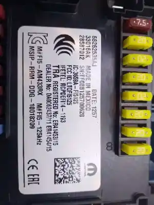 Second-hand car spare part fuse box unit for jeep compass 2.0 crd cat oem iam references 68262535aj  20177907890