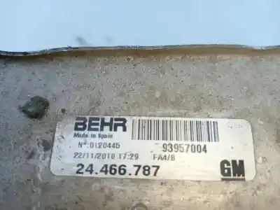 Автозапчасти б/у интеркулер за opel corsa c (x01) 1.7 dti (f08 f68) ссылки oem iam 9196705  93957004