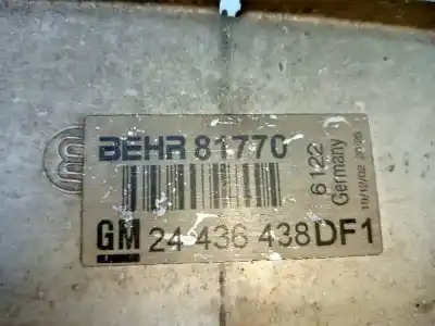 Peça sobressalente para automóvel em segunda mão intercooler por opel zafira a elegance referências oem iam 93175282  24436438