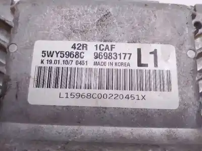 Second-hand car spare part ecu engine control for chevrolet aveo ls oem iam references 96983177  5wy5968c