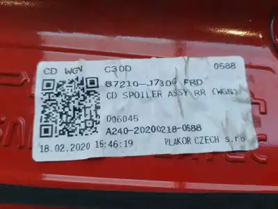 Peça sobressalente para automóvel em segunda mão spoiler da tampa da mala por kia ceed business referências oem iam 87211j7300  87210j7300
