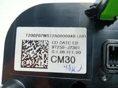 Second-hand car spare part climate control for kia ceed business oem iam references 97250j7301wk  