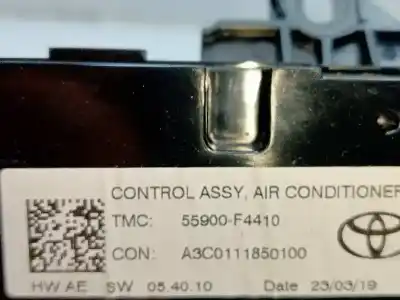 Second-hand car spare part climate control for toyota c-hr (_x1_) 1.2 (ngx10_) oem iam references 55900f4410  