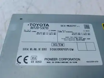 Second-hand car spare part audio system / radio cd for lexus is200 (ds2/is2) 2.2 d-cat oem iam references 8612053c10  