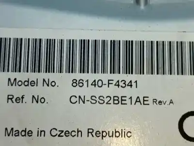 Peça sobressalente para automóvel em segunda mão sistema de áudio / rádio cd por toyota c-hr (_x1_) 1.2 (ngx10_) referências oem iam 86140f4341  