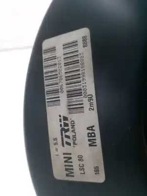 Second-hand car spare part brake servo for mini mini (r56) one oem iam references 34336863545  