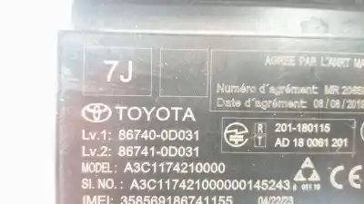 Second-hand car spare part electronic module for toyota yaris active oem iam references 867400d031  