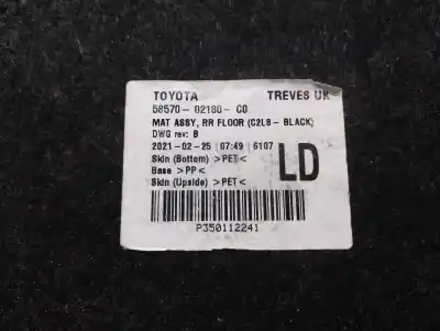 Peça sobressalente para automóvel em segunda mão molduras traseiras por toyota corolla (e21) hybrid advance referências oem iam 5857002180c0  