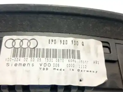 Автозапчастина б/у панель інструментів для audi a3 (8p) * посилання на oem iam 8p0920930q 8p0920930c 