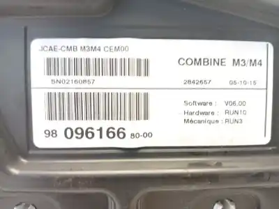 Second-hand car spare part dashboard for citroen c-elysee (dd_) 1.2 vti 82 oem iam references 9809616680  