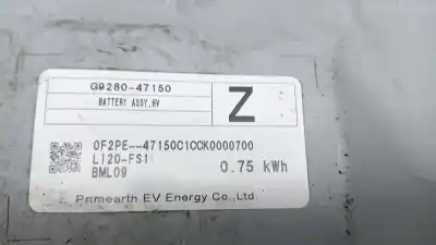Recambio de automóvil de segunda mano de bateria para toyota c-hr hybrid active referencias oem iam g951047121 g928047150 