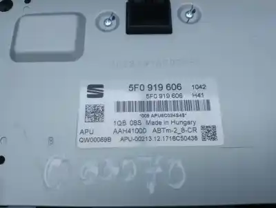 Автозапчастина б/у аудіо система / радіо cd для seat leon (5f1) 1.4 16v tsi act посилання на oem iam 5f09196061qb  
