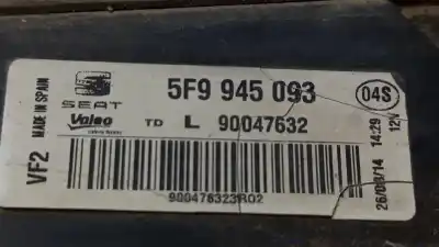 Pezzo di ricambio per auto di seconda mano luce di coda interna sinistra per seat leon (5f1) 1.6 tdi riferimenti oem iam 5f9945093   Pezzo di ricambio per auto di seconda mano luce di coda interna sinistra per seat leon (5f1) 1.6 tdi riferimenti oem iam 5f9945093