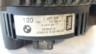 Second-hand car spare part alternator for bmw serie 7 (e38) 730d automático oem iam references 1231247405 2247389 / 2542251a / 07257h 20 an00 14v 70/120a