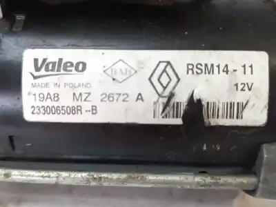 Peça sobressalente para automóvel em segunda mão motor de arranque por renault clio iv * referências oem iam 233006508r 12v rsm14