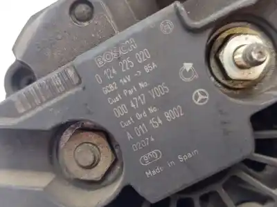 Pezzo di ricambio per auto di seconda mano alternatore per smart coupe passion riferimenti oem iam q003250v011000000 14v 85a gcb2 a0111548002 / bosch 0124225020