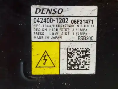 Second-hand car spare part air conditioning compressor for toyota corolla fastback (_e21_) 1.8 hybrid (zwe211) oem iam references 8837012080  