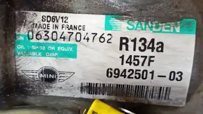 Second-hand car spare part air conditioning compressor for mini mini (r56) one oem iam references 64529223392 r134a 1457f sd6vblf 06304704762