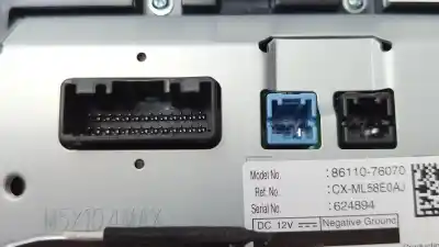 Second-hand car spare part multifunction display for lexus ux (za10) 250h e-four oem iam references 8611176100 8611076070 / 8391033301 