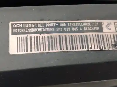 Second-hand car spare part complete engine for audi a3 (8p1) 2.0 tdi oem iam references 03g100098ax  bkd 019845