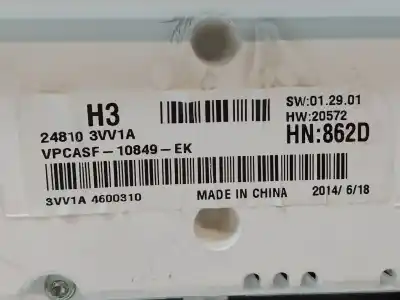 Second-hand car spare part dashboard for nissan note acenta oem iam references 248103vv1a  