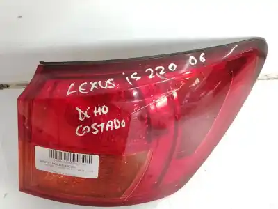 Peça sobressalente para automóvel em segunda mão farolim traseiro direito por lexus is200 (ds2/is2) 220d referências oem iam   