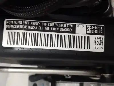 Second-hand car spare part complete engine for seat leon (5f1) 1.6 tdi oem iam references 04l100033  clha