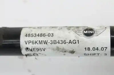 Автозапчастина б/у передня права трансмісія для mini mini (r56) 1.4 one [1.4 ltr. - 70 kw 16v cat] посилання на oem iam 485348603  