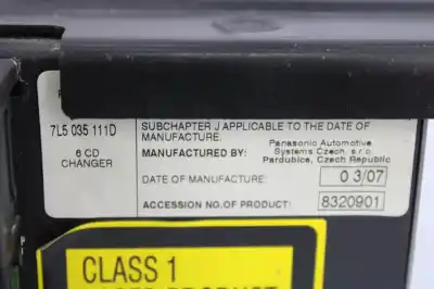 Second-hand car spare part audio system / radio cd for porsche cayenne (typ 9pa1) s oem iam references 7l5035111d  