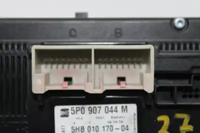 Peça sobressalente para automóvel em segunda mão comando de sofagem (chauffage / ar condicionado)  por seat leon (1p1) reference referências oem iam 5p0907044m  