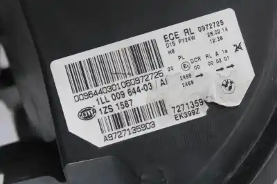 Second-hand car spare part left headlight for bmw x6 (e71) xdrive40d oem iam references 1ll009644