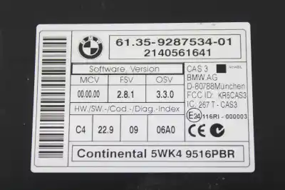 Second-hand car spare part electronic module for bmw x6 (e71) xdrive40d oem iam references 61359287534  