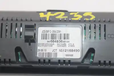 İkinci el araba yedek parçası çok fonksiyonlu ekran için peugeot 5008 1.6 hdi fap cat (9hz / dv6ted4) oem iam referansları 9666483680  