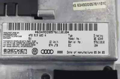 Автозапчасти б/у многофункциональный дисплей за audi a6 c6 (4f2) 3.0 tdi quattro ссылки oem iam 4f0919603a  