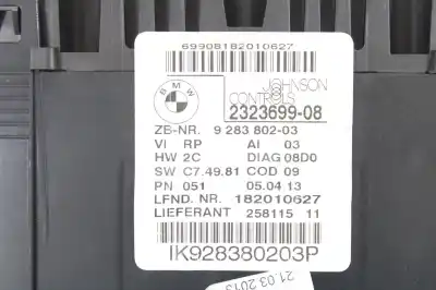 Peça sobressalente para automóvel em segunda mão quadrante por bmw serie 1 cabrio (e88) 118d referências oem iam 10415681  