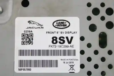 Second-hand car spare part multifunction display for land rover evoque hse oem iam references fk7219c299ae  