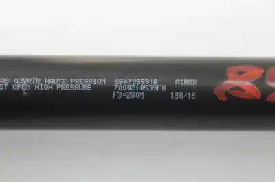 Peça sobressalente para automóvel em segunda mão amortecedor do capô por renault captur dynamique referências oem iam 654709991r  
