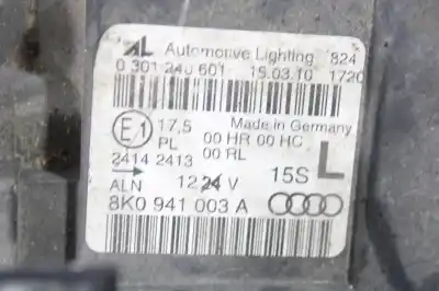 Автозапчастина б/у ліва фара для audi a4 b8 avant (8k5) 2.0 tdi посилання на oem iam 8k0941003a  