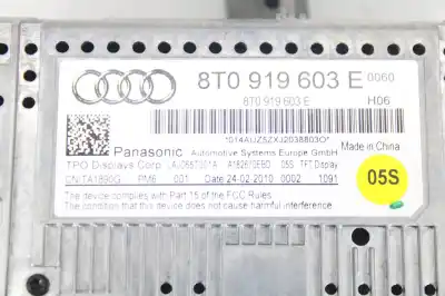 Автозапчастина б/у багатофункційний дисплей для audi a4 b8 avant (8k5) 2.0 tdi посилання на oem iam 8t0919603e  