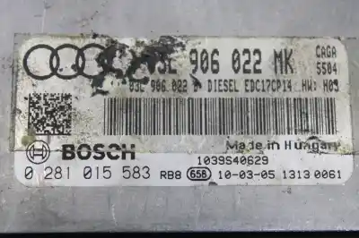 Автозапчастина б/у ебу контролер двигуна для audi a4 b8 avant (8k5) 2.0 tdi посилання на oem iam 03l906022mk  