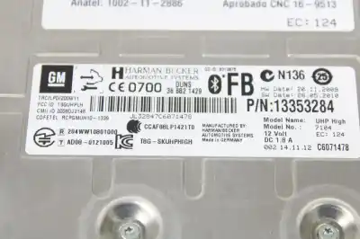 Peça sobressalente para automóvel em segunda mão sistema de áudio / rádio cd por opel astra j lim. selective referências oem iam   