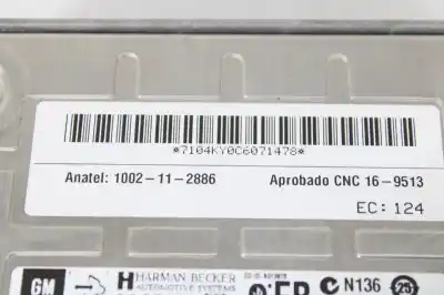 Peça sobressalente para automóvel em segunda mão sistema de áudio / rádio cd por opel astra j lim. selective referências oem iam   