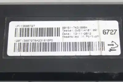 Second-hand car spare part heating control unit for opel astra j lim. selective oem iam references 13586727  