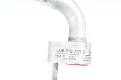 Автозапчастина б/у труби кондиціонації для seat leon (5f1) 1.6 tdi посилання на oem iam 5q0816743d  