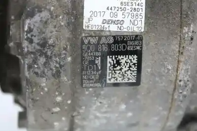 Second-hand car spare part air conditioning compressor for seat leon (5f1) 1.6 tdi oem iam references 5q0816803d  