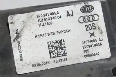 Автозапчасти б/у правая фара за audi a3 (8v1, 8vk) 1.6 tdi ссылки oem iam 8v0941004a  