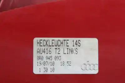 Second-hand car spare part left tailgate light for audi q5 (8rb) 2.0 tdi quattro oem iam references 8r0945093  